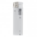 Briquet électronique rechargeable en couleurs transparentes couleur blanc transparent