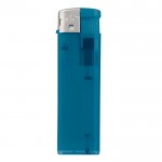 Briquet électronique rechargeable en couleurs transparentes couleur bleu transparent