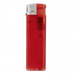 Briquet électronique rechargeable en couleurs transparentes couleur rouge transparent