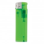 Briquet électronique rechargeable en couleurs transparentes couleur vert lime transparent