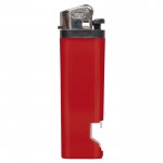 Briquet jetable 2 en 1 avec un décapsuleur en bas couleur rouge