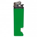 Briquet jetable 2 en 1 avec un décapsuleur en bas couleur vert