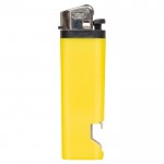 Briquet jetable 2 en 1 avec un décapsuleur en bas couleur jaune