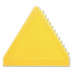 Grattoir à glace en plastique de forme triangulaire couleur jaune