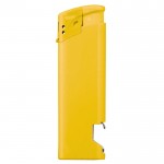 Briquet électronique 2 en 1 avec décapsuleur en bas couleur jaune