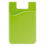 Porte-cartes en silicone en plusieurs couleurs à coller au téléphone couleur vert lime