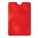 Porte-cartes flexible en plusieurs couleurs avec protection RFID couleur rouge