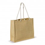 Sac en jute avec anses en corde de coton avec capacité de 8 kg couleur naturel