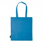 Sac en non-tissé en plusieurs couleurs avec anses longues 75 g/m² couleur bleu troisième vue