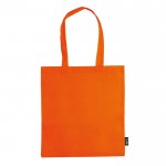 Sac en non-tissé en plusieurs couleurs avec anses longues 75 g/m² couleur orange deuxième vue