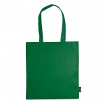 Sac en non-tissé en plusieurs couleurs avec anses longues 75 g/m² couleur vert deuxième vue