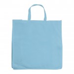 Grand sac non-tissé pour les courses en plusieurs couleurs 75 g/m² couleur bleu ciel deuxième vue