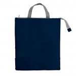 Sac isotherme avec intérieur en aluminium et fermeture zippée couleur bleu foncé deuxième vue