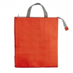 Sac isotherme avec intérieur en aluminium et fermeture zippée couleur rouge deuxième vue