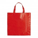 Sac en tissu laminé avec anses assorties et capacité de 10 kg couleur rouge deuxième vue