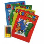 Set de livre à colorier de 8 pages avec 6 crayons de couleur couleur multicolore