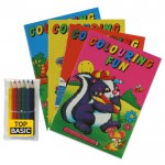 Kit de coloriage avec livre de 16 pages et 6 crayons de couleur A6 couleur multicolore