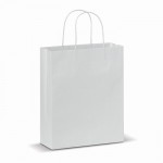 Sac moyen en papier certifié FSC fabriqué dans l'UE 90 g/m² couleur blanc