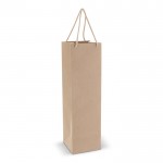 Sac-cadeau pour bouteille en papier fabriqué dans l'UE 120 g/m² couleur marron