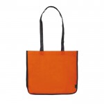 Sac en non-tissé laminé coloré avec côtés blancs couleur orange deuxième vue