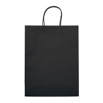 Grand sac en papier kraft coloré pour cadeau 120 g/m2 couleur noir deuxième vue