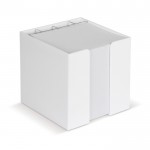 Cube de 800 feuilles blanches dans une boîte porte-crayons 10x10x10cm couleur blanc