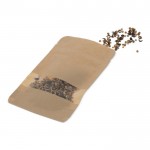 Sachet de graines de fleurs abeilles et papillons dans un sac kraft couleur marron