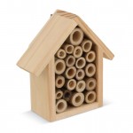 Petite maison écologique pour abeilles en bois FSC couleur bois