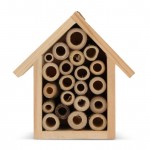 Petite maison écologique pour abeilles en bois FSC couleur bois deuxième vue