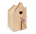 Maison en bois spéciale pour oiseaux en bois FSC couleur bois