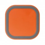 Chargeur sans fil carré dans différents coloris vibrants 5W couleur orange deuxième vue