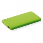 Batterie externe rectangulaire de couleur avec ventouses couleur vert lime