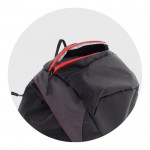 Sac à dos de voyage avec multiples compartiments pour randonnée 40L couleur noir sixième vue