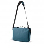 Sac pour ordinateur portable avec multiples organisateurs 17'' couleur bleu foncé troisième vue