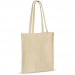 Sac en coton avec certification OEKO-TEX de 140 g/m2 couleur beige troisième vue