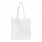 Sac en coton avec certification OEKO-TEX de couleurs 140 g/m2 couleur blanc deuxième vue