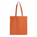 Sac en coton avec certification OEKO-TEX de couleurs 140 g/m2 couleur orange deuxième vue