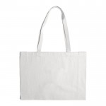 Sac en coton avec certification OEKO-TEX de couleurs 280 g/m2 couleur blanc deuxième vue