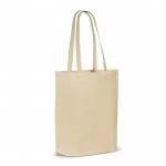 Grand sac en coton avec soufflet OEKO-TEX 280 g/m2 couleur beige