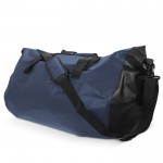 Sac de sport imperméable avec double poignée et capacité de 60L couleur bleu foncé quatrière vue