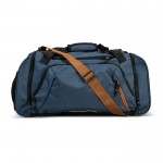 Sac de voyage en RPET avec compartiment pour chaussures couleur bleu foncé