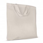 Sac en coton OEKO-TEX avec poignées courtes 140 g/m2 couleur beige