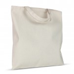 Sac en coton OEKO-TEX avec poignées courtes 220 g/m2 couleur beige