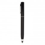 Stylo multifonction avec kit de nettoyage électronique couleur noir troisième vue