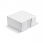 Bloc-notes cube de 320 feuilles blanches en plastique 10x10x5 cm couleur blanc