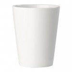 Tasse en porcelaine blanche avec poignée triangulaire de 270ml couleur blanc troisième vue