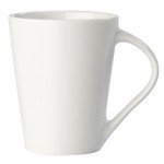 Tasse en porcelaine blanche avec poignée triangulaire de 270ml couleur blanc quatrière vue