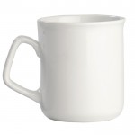 Tasse en porcelaine blanche avec bord arrondi et capacité de 280ml couleur blanc deuxième vue