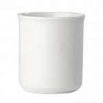 Tasse en porcelaine blanche avec bord arrondi et capacité de 280ml couleur blanc troisième vue