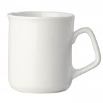 Tasse en porcelaine blanche avec bord arrondi et capacité de 280ml couleur blanc quatrière vue